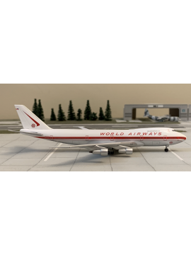 AVIATION 1:400 WORLD AIRWAYS BOEING 747-200